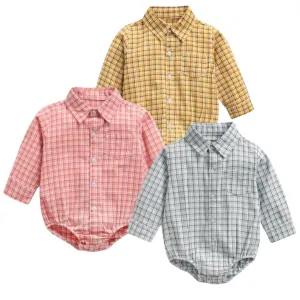 "Adam" Long Sleeved Shirt Romper