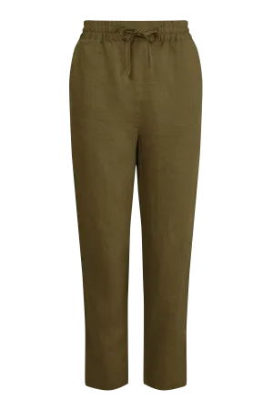 Rama Linen Trousers Khaki