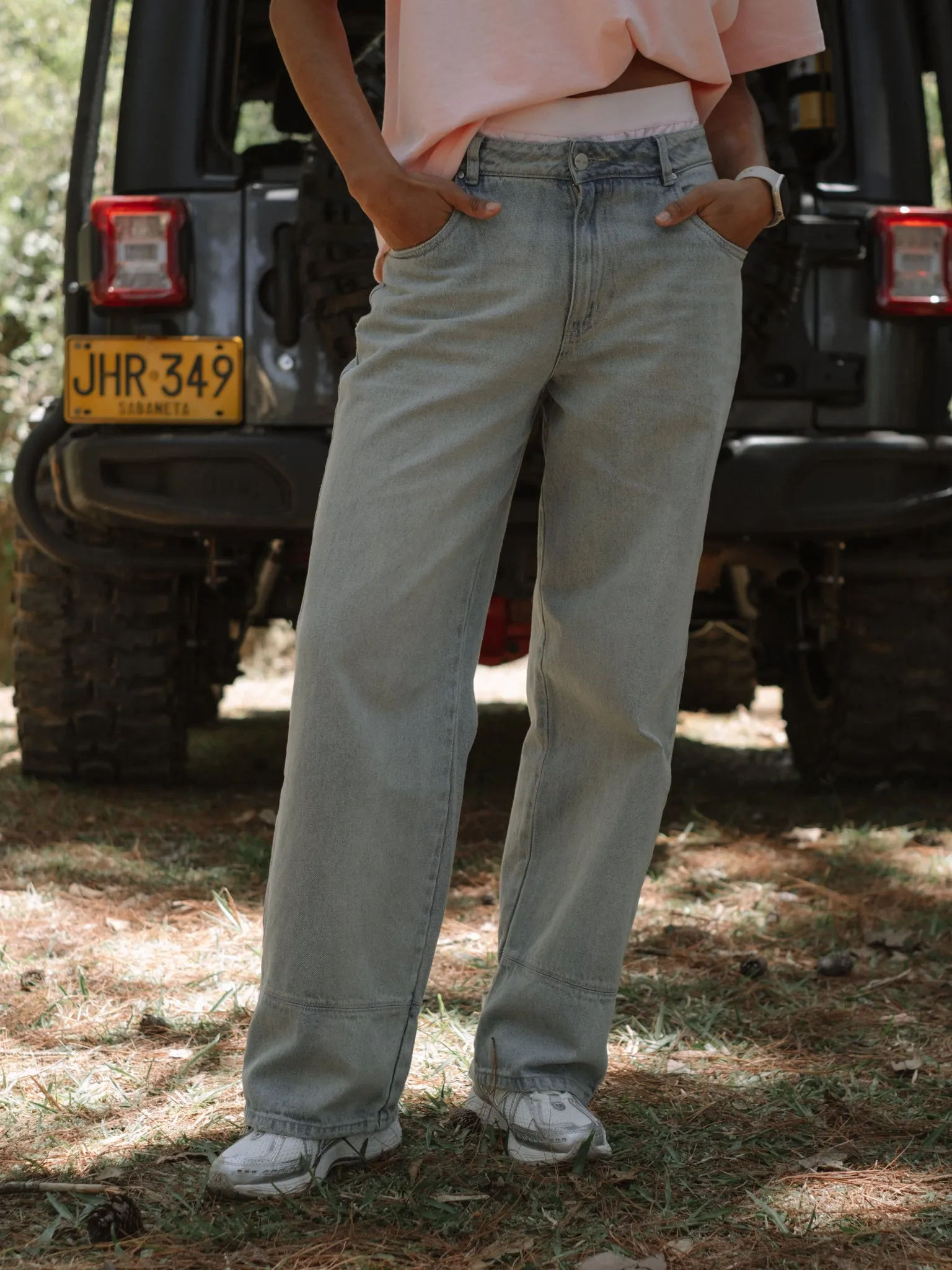 RENEW WIDE LEG JEAN - DIRTY ICE BLUE