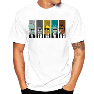 Rick And Morty Casual Men T-shirts Funny Design 100% cotton