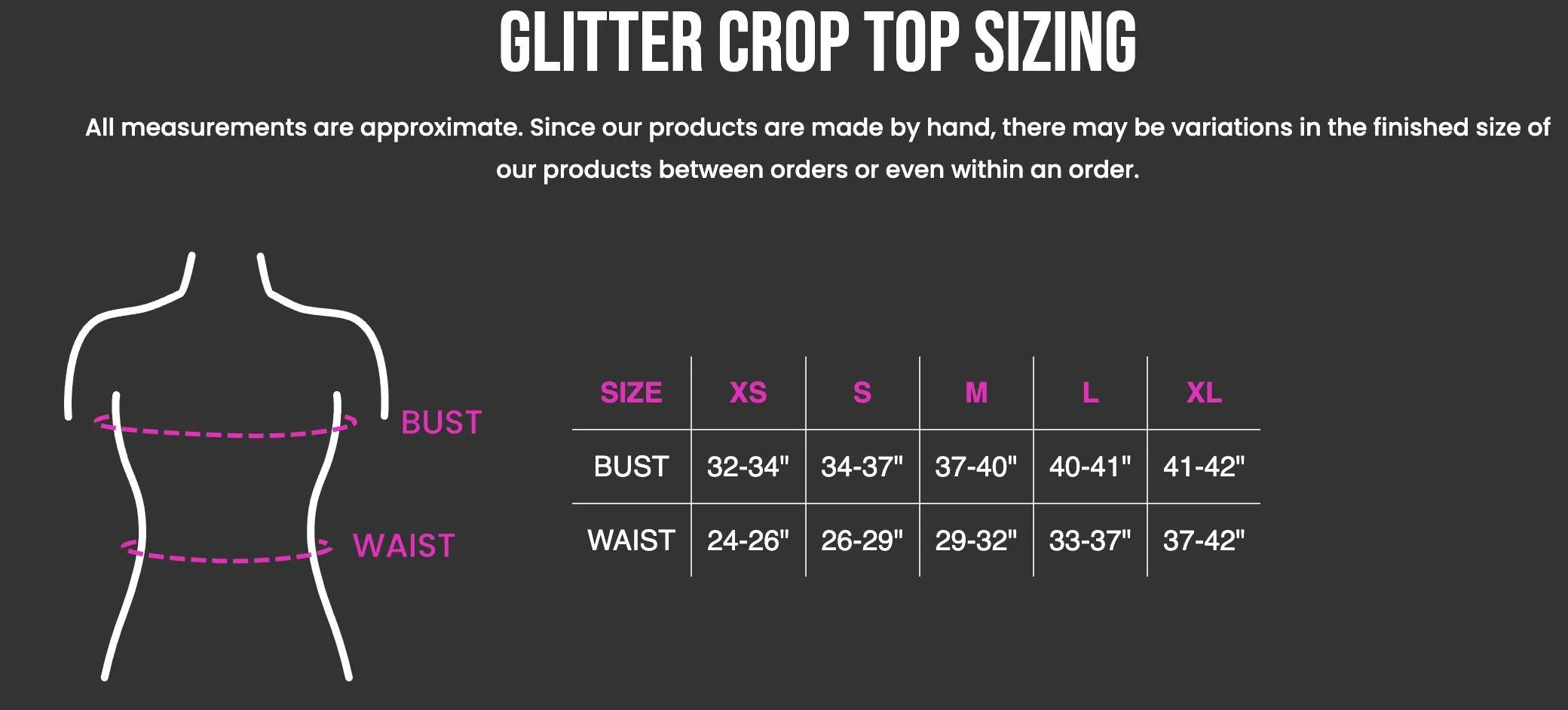 RUSH ORDER: Anxiety Inspired Glitter Cropped Tank