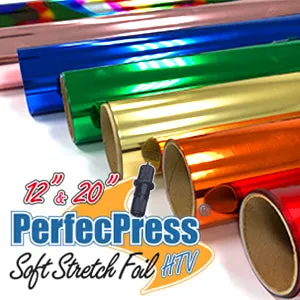 SALE!... $20 per Roll!...PerfecPress Soft Stretch Foil 20" x 15' Roll