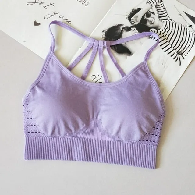 Seamless Bra   Workout Bras For Women Push Up Seamless Sporting Crop Top