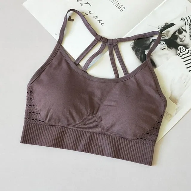 Seamless Bra   Workout Bras For Women Push Up Seamless Sporting Crop Top