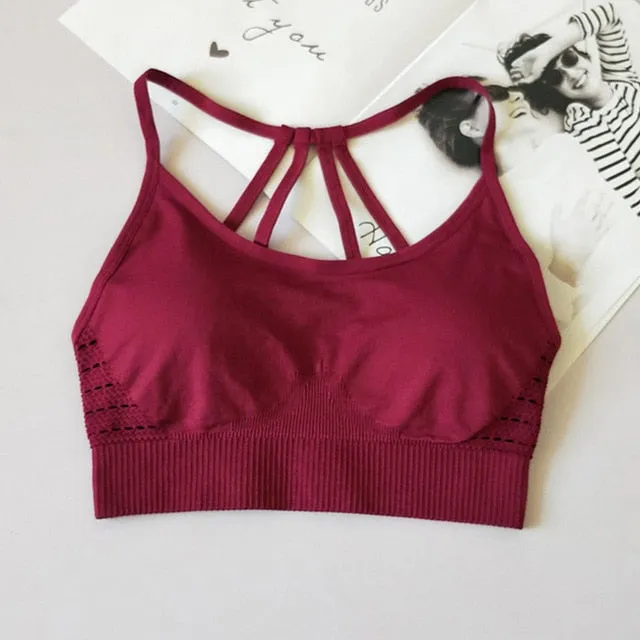 Seamless Bra   Workout Bras For Women Push Up Seamless Sporting Crop Top