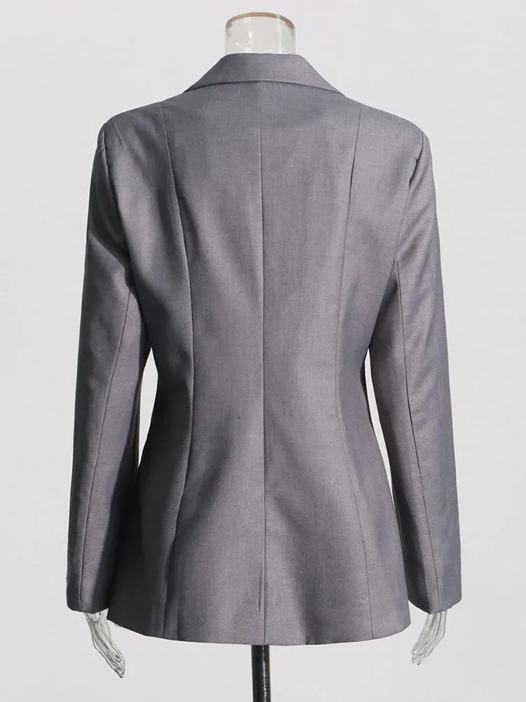 Sexy Peek a Boo Front Chic Blazer Female