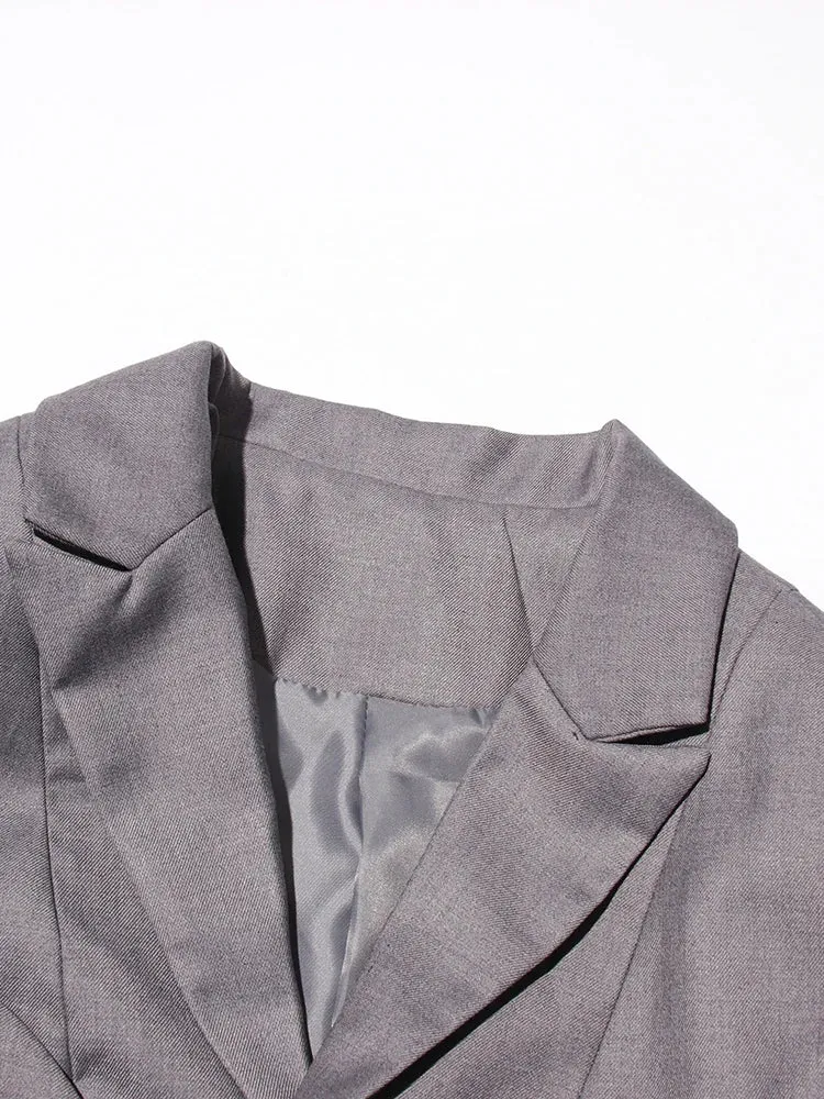 Sexy Peek a Boo Front Chic Blazer Female