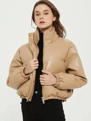 Short Jacket For Women, Padded Female Coat Thick and Warm Winter Jacket