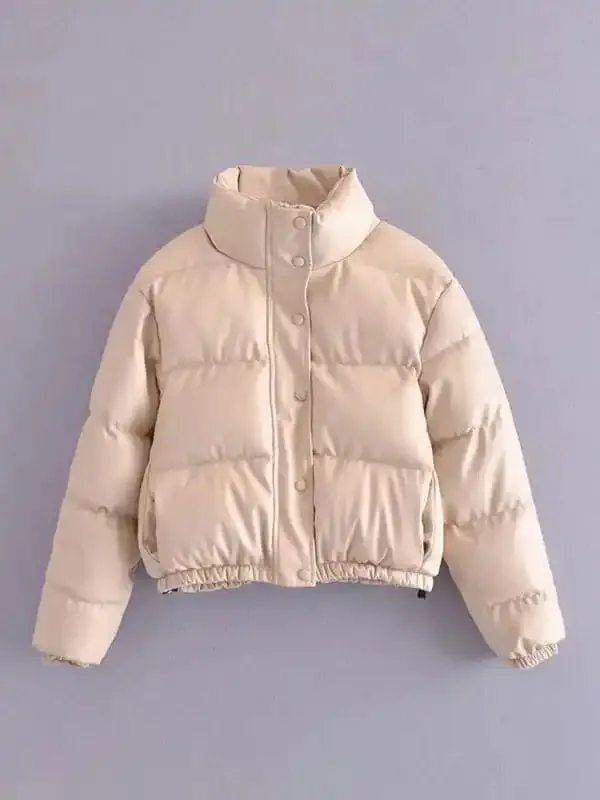 Short Jacket For Women, Padded Female Coat Thick and Warm Winter Jacket