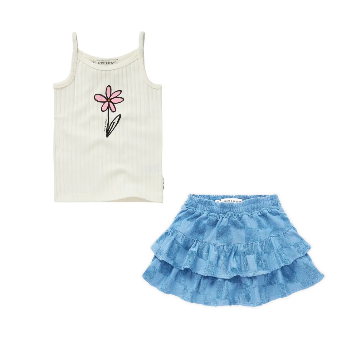 Singlet Girls Daisy Off White
