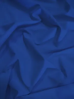 Solid Reversible Formal Poly Cotton Twill Fabric / Royal Blue / Sold By The Yard