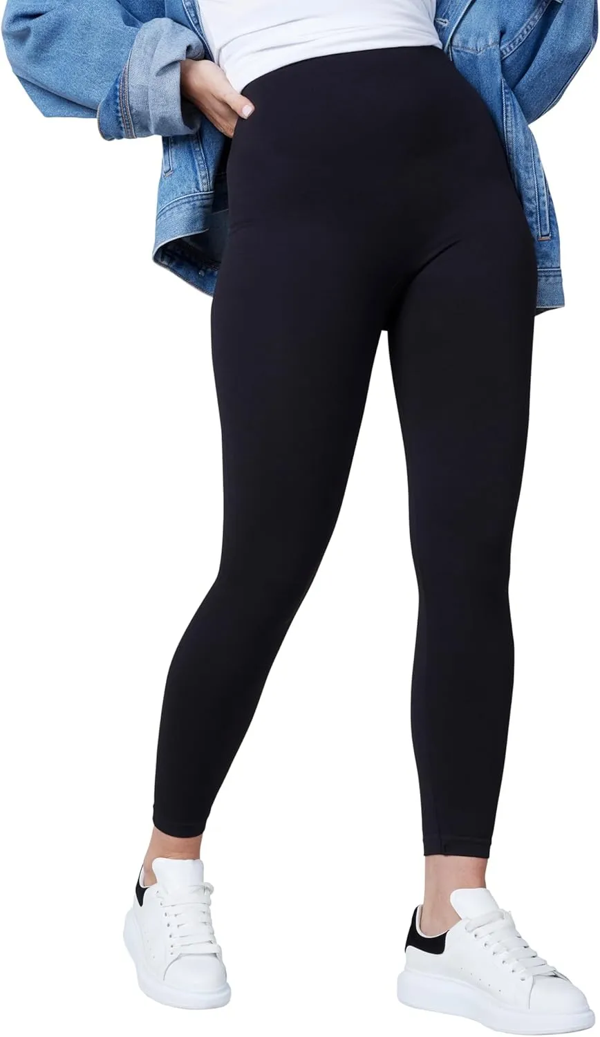 SPANX Seamless Leggings - Athletic Wear for Women - Core Control for Shaping - Natural Waist Fit - Soft Nylon-Elastane Blend