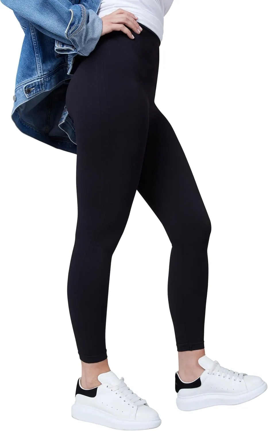 SPANX Seamless Leggings - Athletic Wear for Women - Core Control for Shaping - Natural Waist Fit - Soft Nylon-Elastane Blend