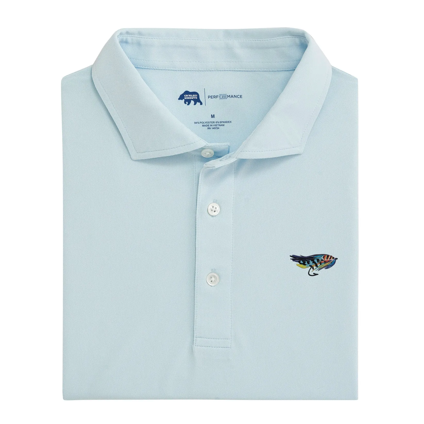 Stay Fly Solid Performance Pique Polo