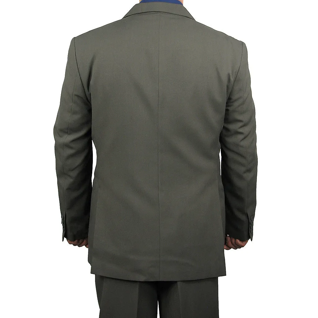 Stylish Men's Regular-Fit Suit Medium Gray