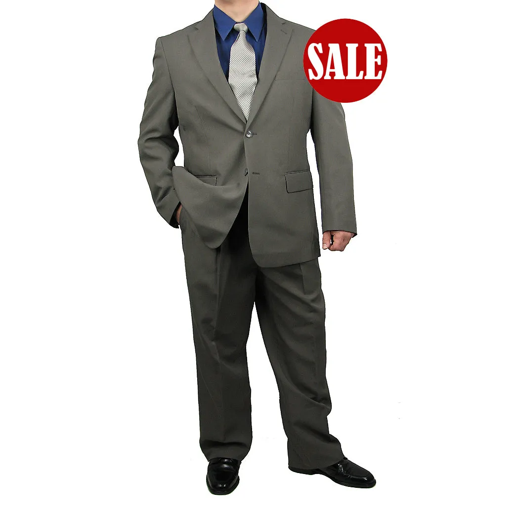 Stylish Men's Regular-Fit Suit Medium Gray