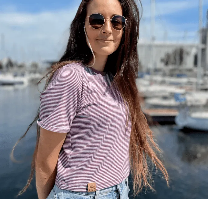 T-shirt crop top bambou Rosie