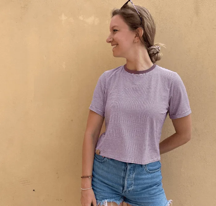 T-shirt crop top bambou Rosie