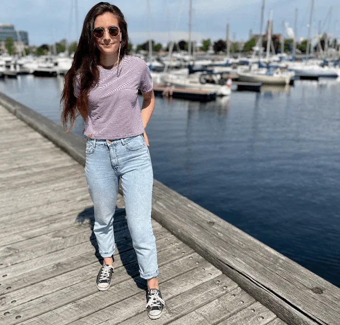 T-shirt crop top bambou Rosie
