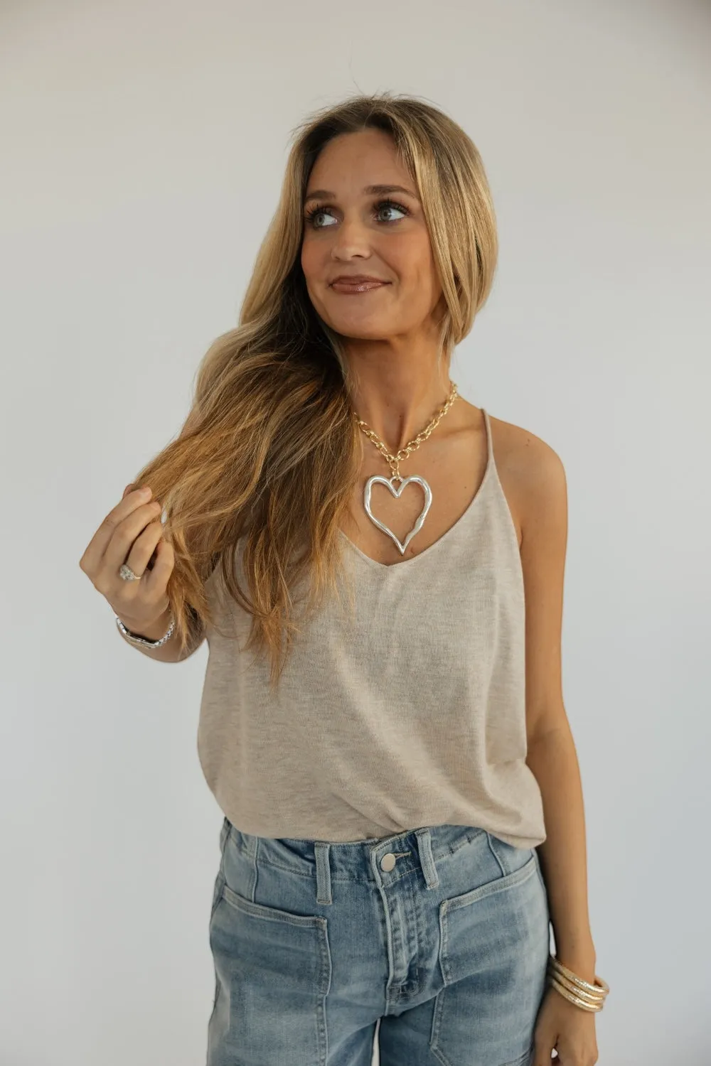 Taupe Knit Cami Top (XS-3XL)