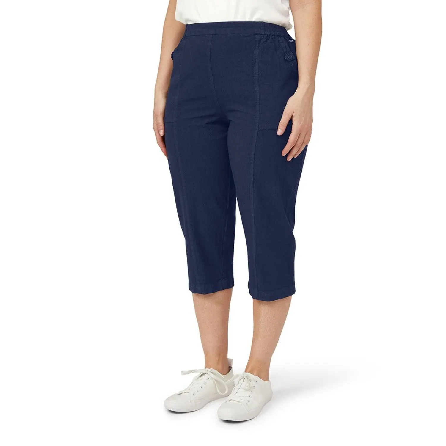 TIGI 10/12 Denim Wash Crop Trouser