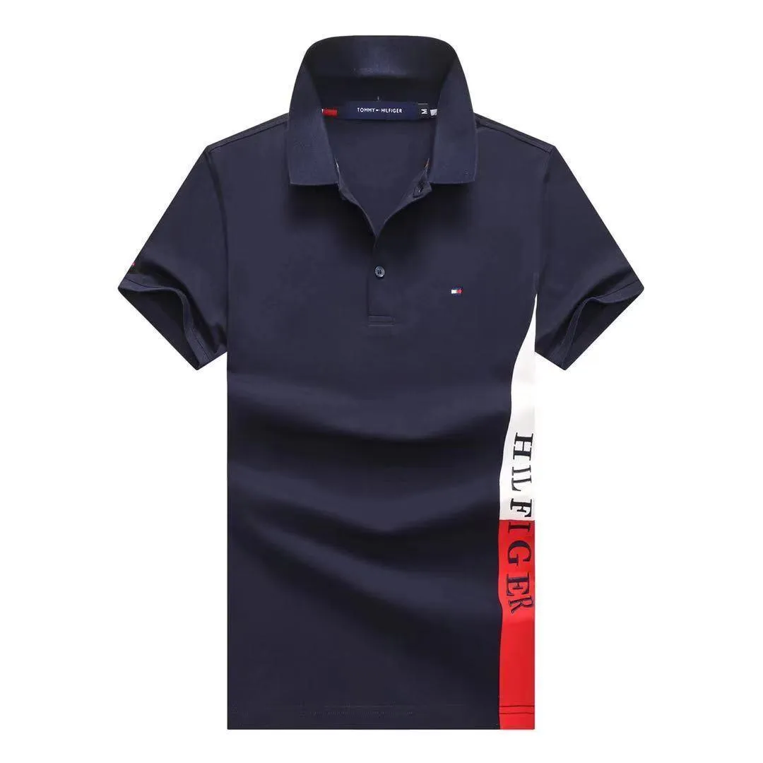 Tom Custom Fit Essential Performance Polo-Navy Blue