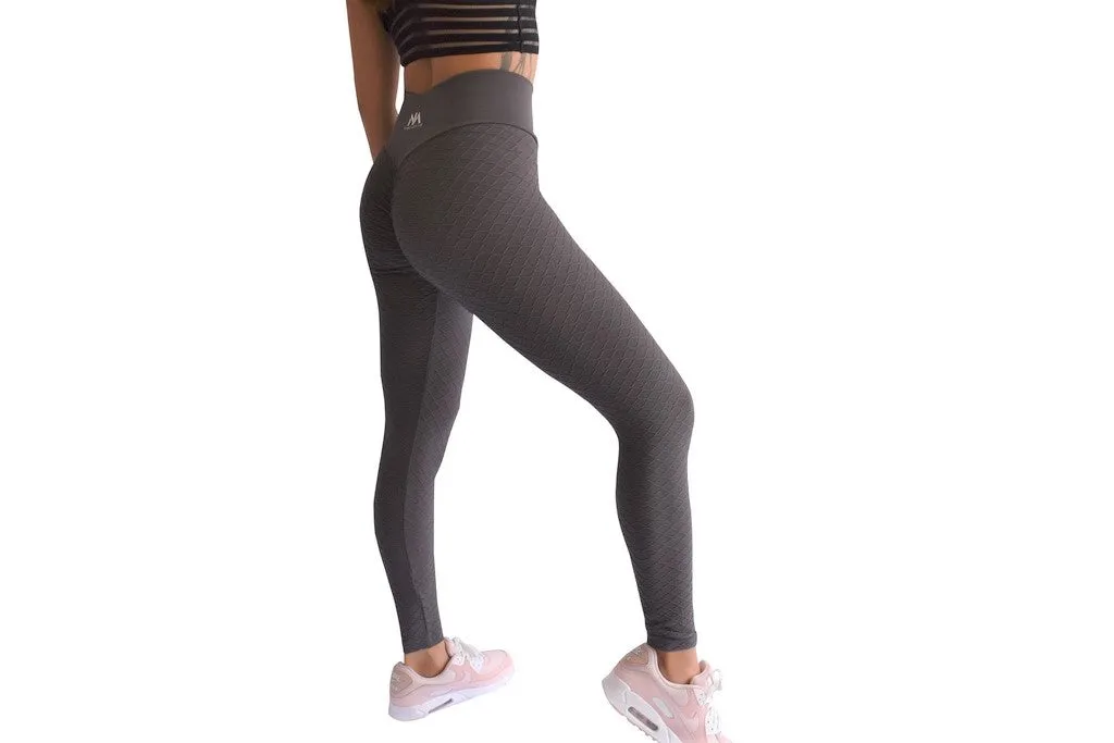 Track Seamless Scrunch Leggings - Grey