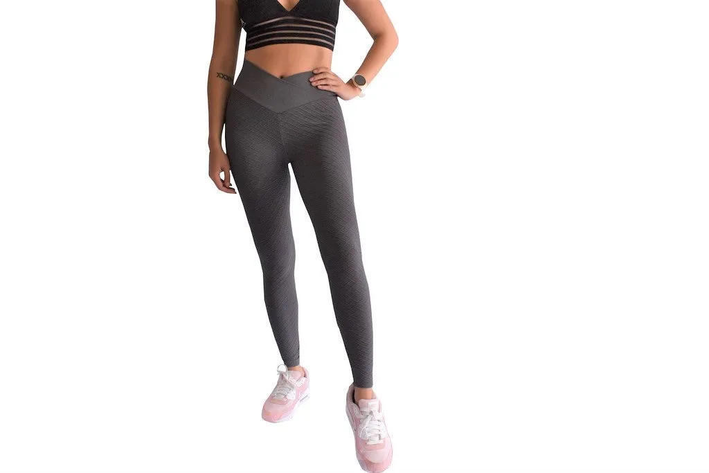 Track Seamless Scrunch Leggings - Grey