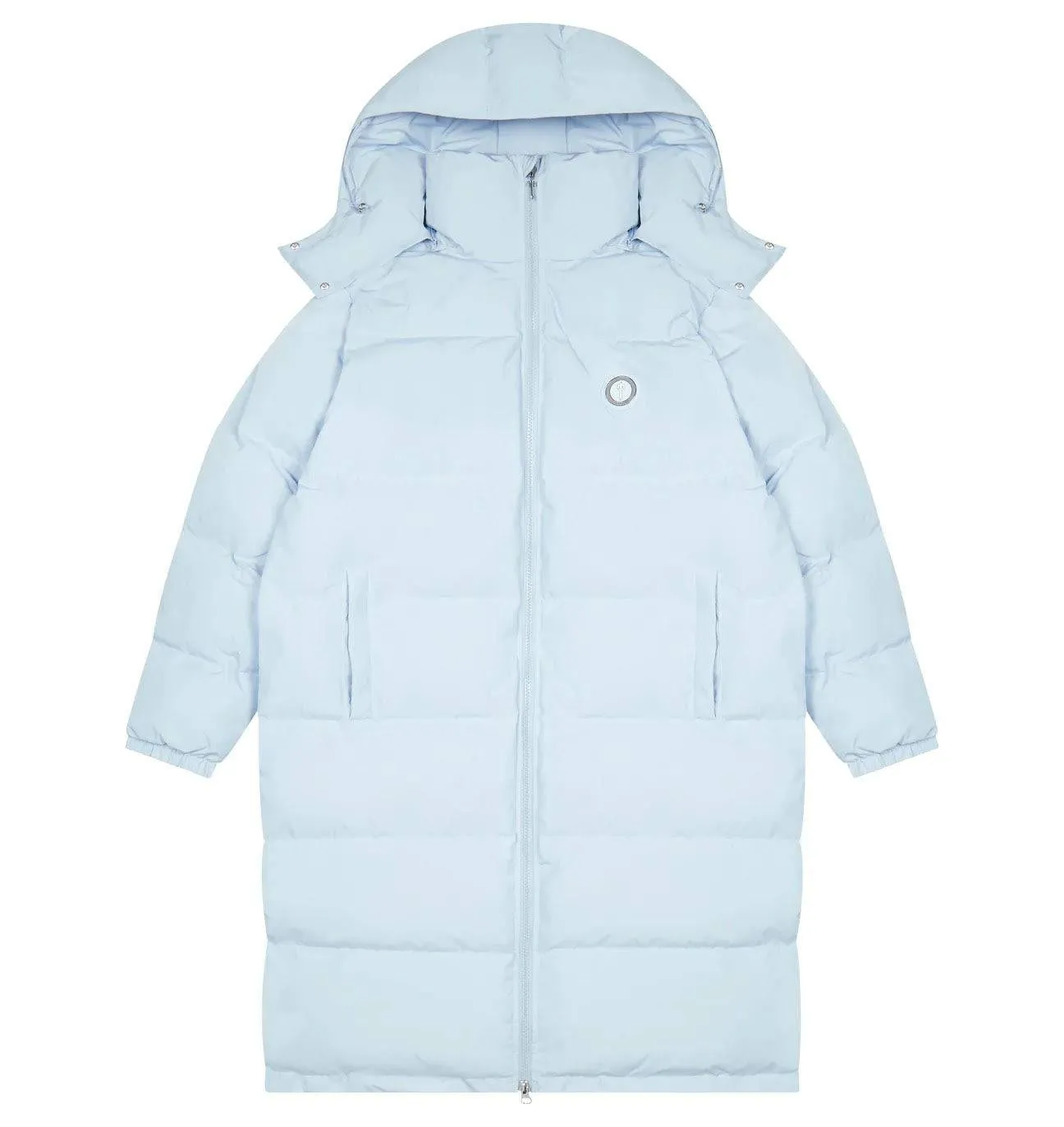 Trapstar Irongate Full-Length Oversized Puffer Jacket - Ice Blue
