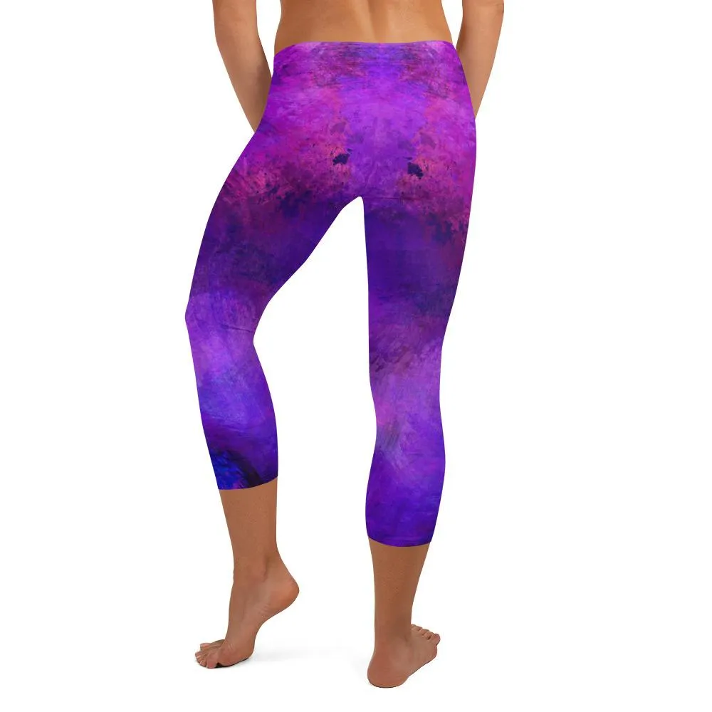Violet Psionic ~ Capri Leggings *