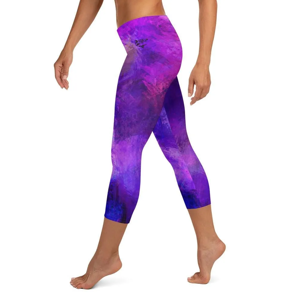 Violet Psionic ~ Capri Leggings *