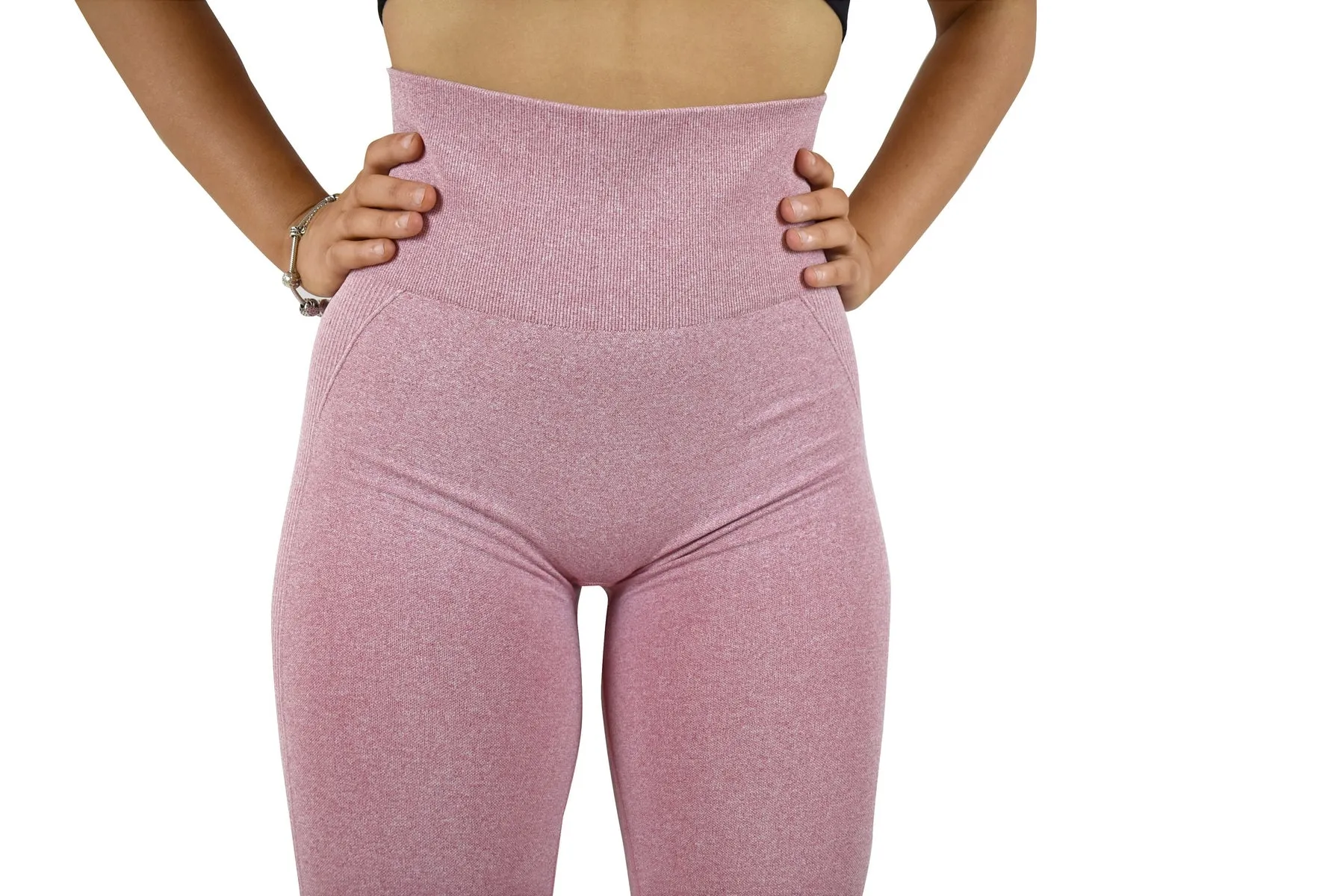 Vision Ladies Seamless Scrunch Leggings - Pink
