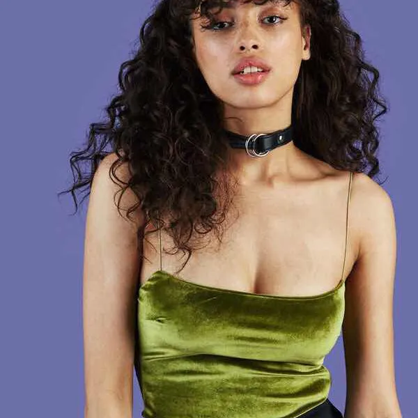 Whitney's Velvet Crop Tops