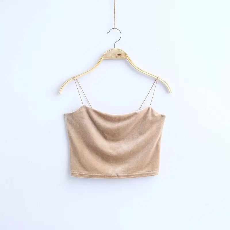 Whitney's Velvet Crop Tops