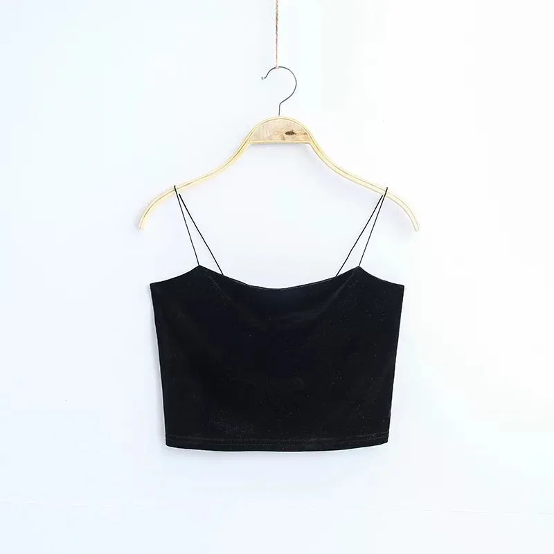 Whitney's Velvet Crop Tops