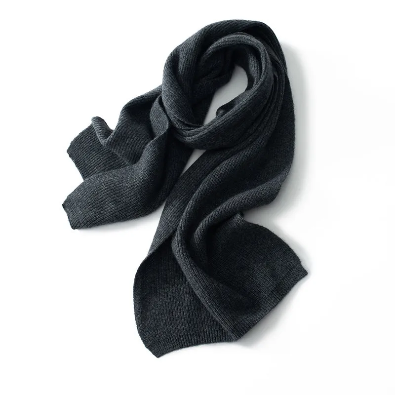 Women's 100% Cashmere Knitted Scarf Shawl Warm Soft for Fall Winter Women