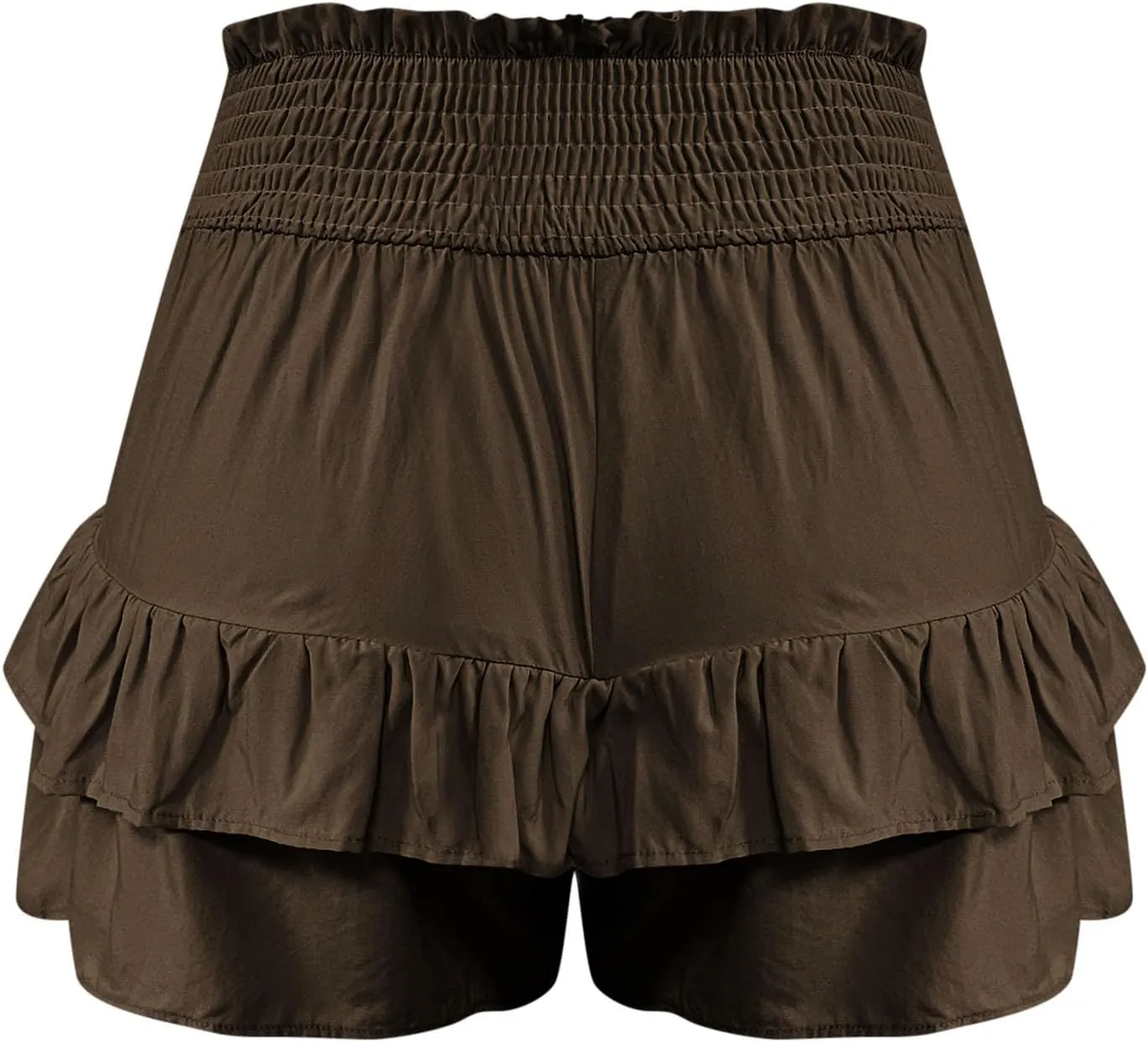 Women's Casual Shorts Dressy Summer High Waisted Layering Solid Color Skirt Shorts Fashion 2025 Comfy Soft Pants