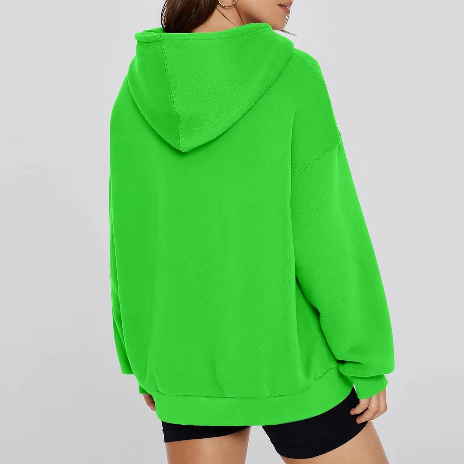 Women'S Fashion Hoodies & Sweatshirts 2024 Fall Drop Shoulder Pullover Sweaters Long Sleeve Tops With Pocket