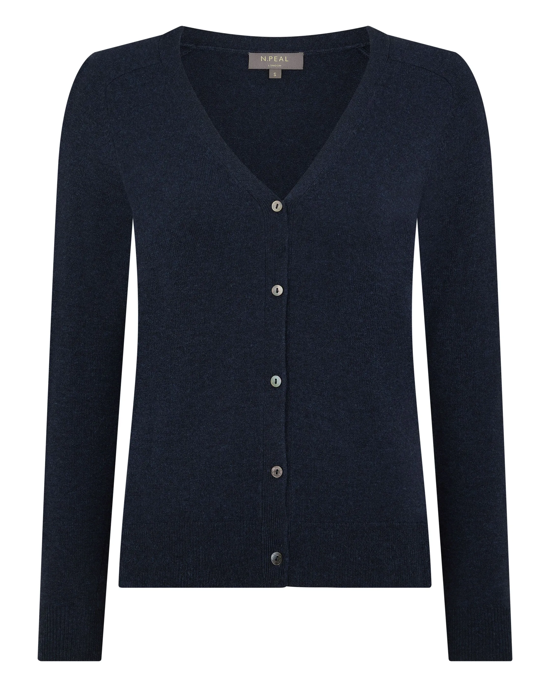 Women's Lara V Neck Cashmere Cardigan Indigo Blue