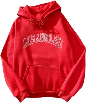 Womens Oversized Sweatshirt Letter Graphic Hoodies Sweatshirts Tops Long Sleeve Shirts Pullover Sweaters Jumper