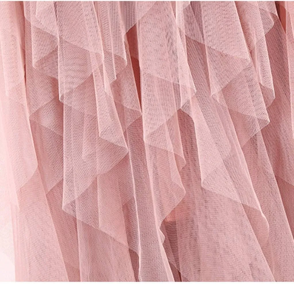 Women's Skirts Trendy Casual Casual Womens Comfortable Tulle High Waist Pleated Tutu Skirt Ladies Midi Skirt