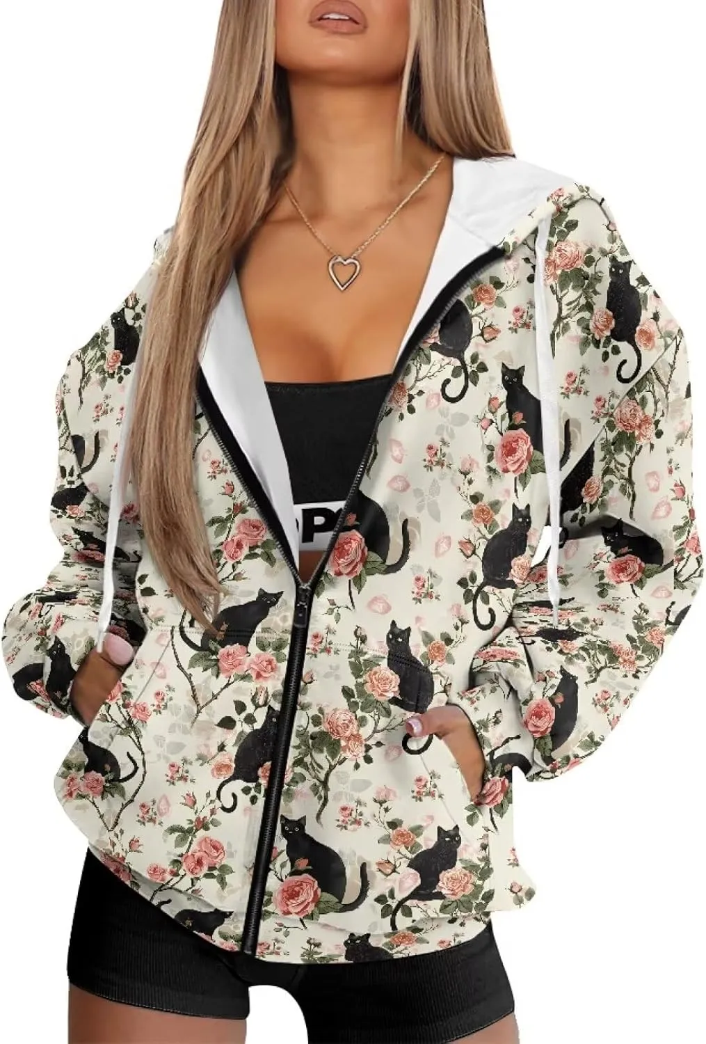 Womens Zip Up Hoodies Long Sleeve Sweatshirts Fall Outfits Sweaters Casual Fashion Jackets Size XS-4XL